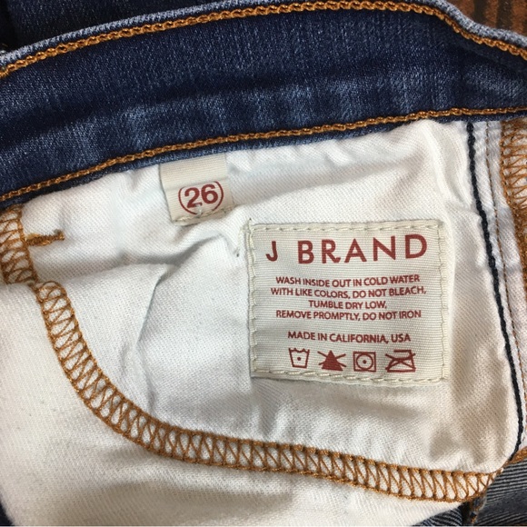 J BRAND Women’s Jeans Dark Wash Style# 3910 INDIGO Size 26 - Picture 6 of 13